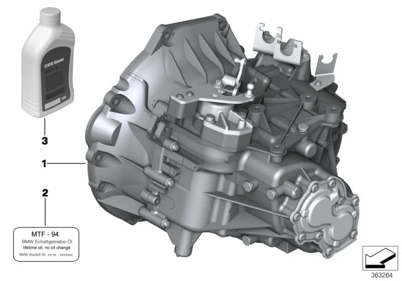 Manual gearbox oil MTF 2 — ECE — 23 Manual Transmission › 23_1162 Manual gearbox GS6-53DG