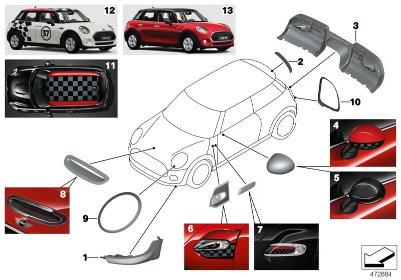 ECE — 03 Retrofitting / conversion / accessories › 03_1827 F5x aero components JCW