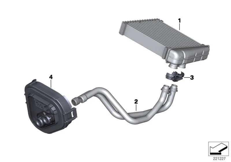 ECE — 64 Heater and Air Conditioning › 64_1546 HEATER RADIATOR/MOUNTING PARTS