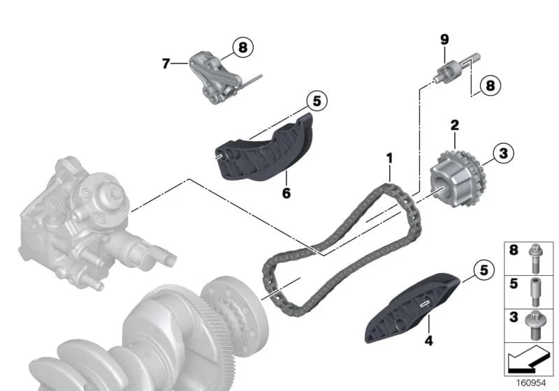 ECE — 11 Engine › 11_5520 Timing - Timing Chain Lower P