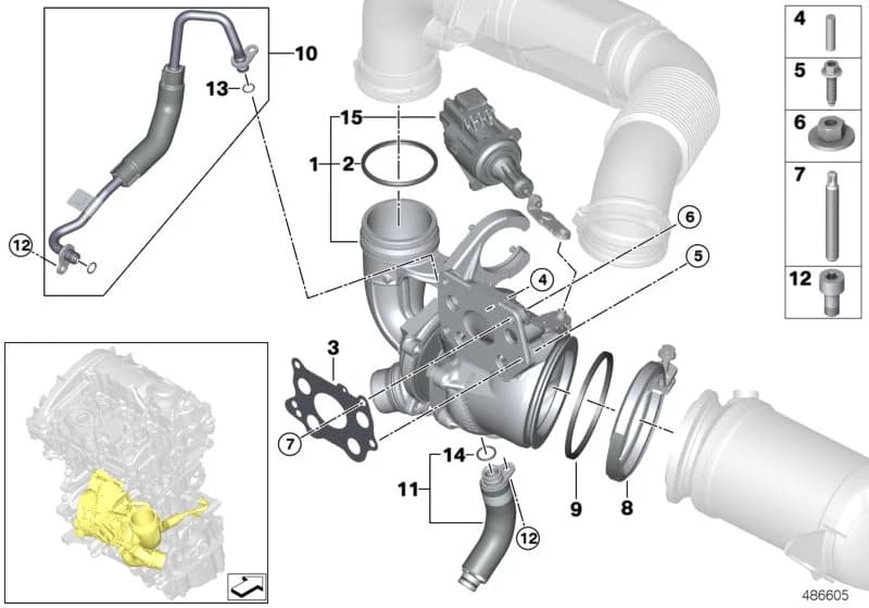 ECE — 11 Engine › 11_7173 TURBO CHARGER WITH LUBRICATION