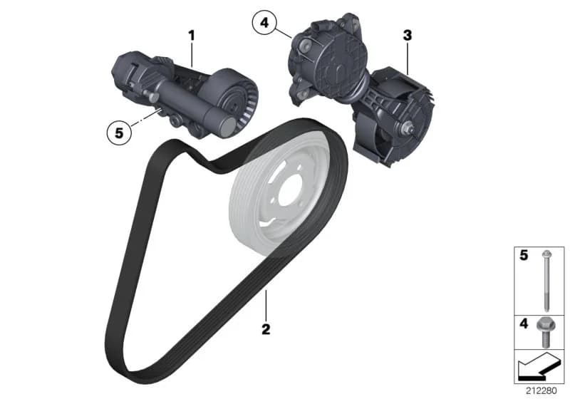 ECE — 11 Engine › 11_4538 Belt Drive Water Pump/Alternator