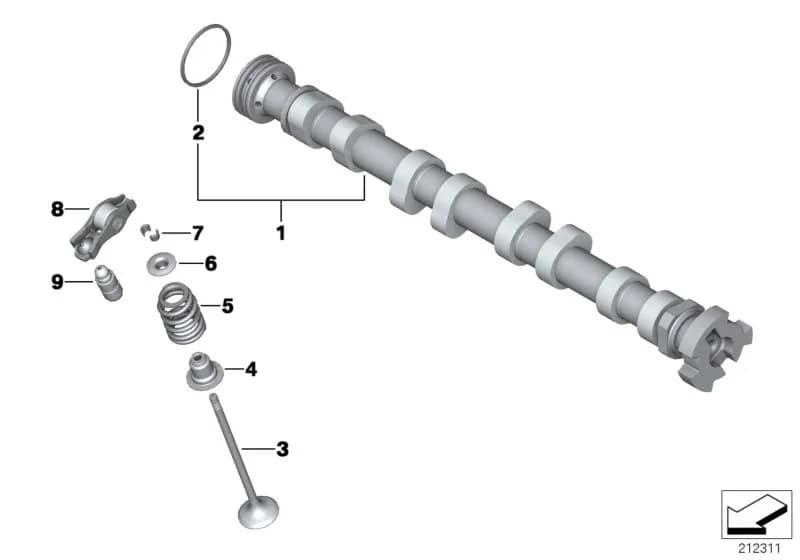 ECE — 11 Engine › 11_4548 Valve timing gear, camshaft, outlet