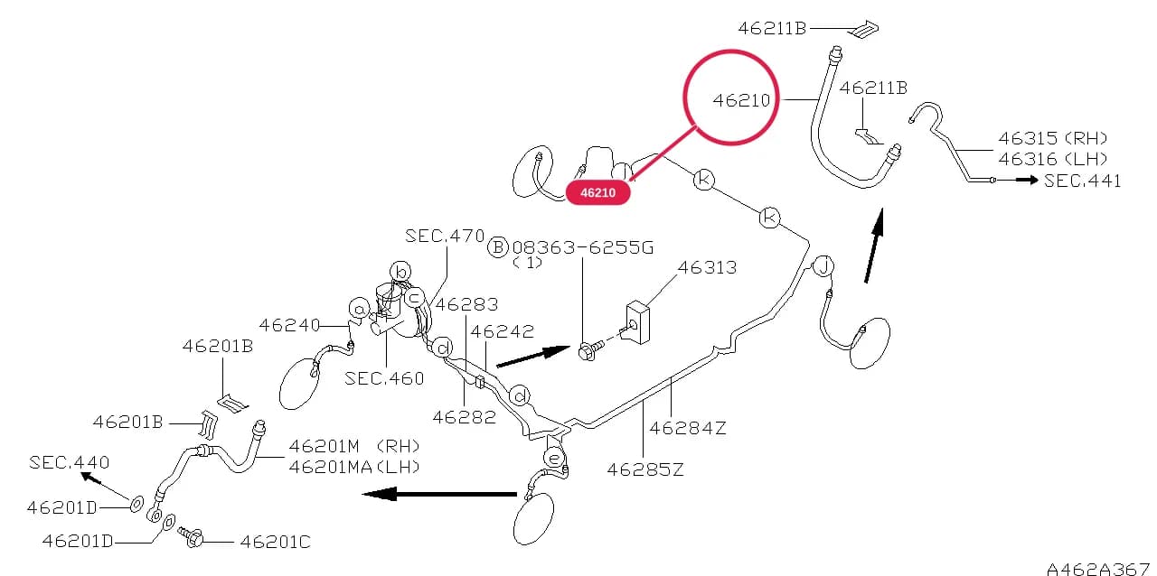 PRESEA (R11) — Chassis › 462A 001