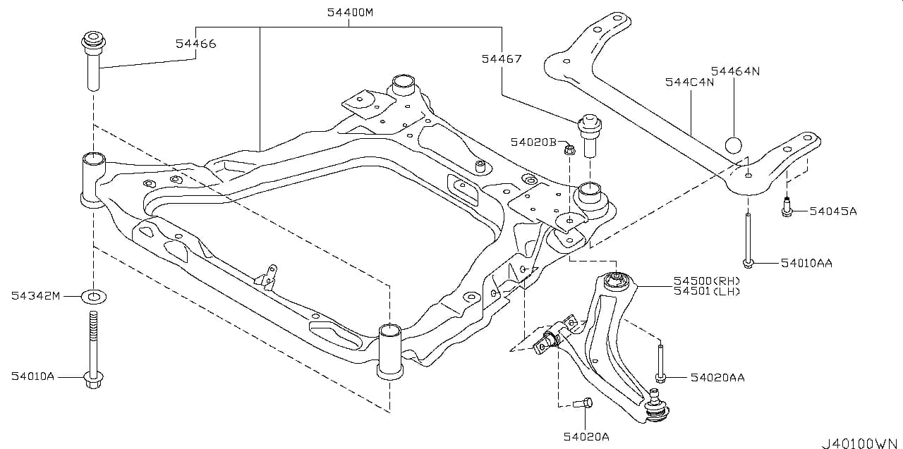 DUALIS JAPAN (J10) — Chassis › 401A 001