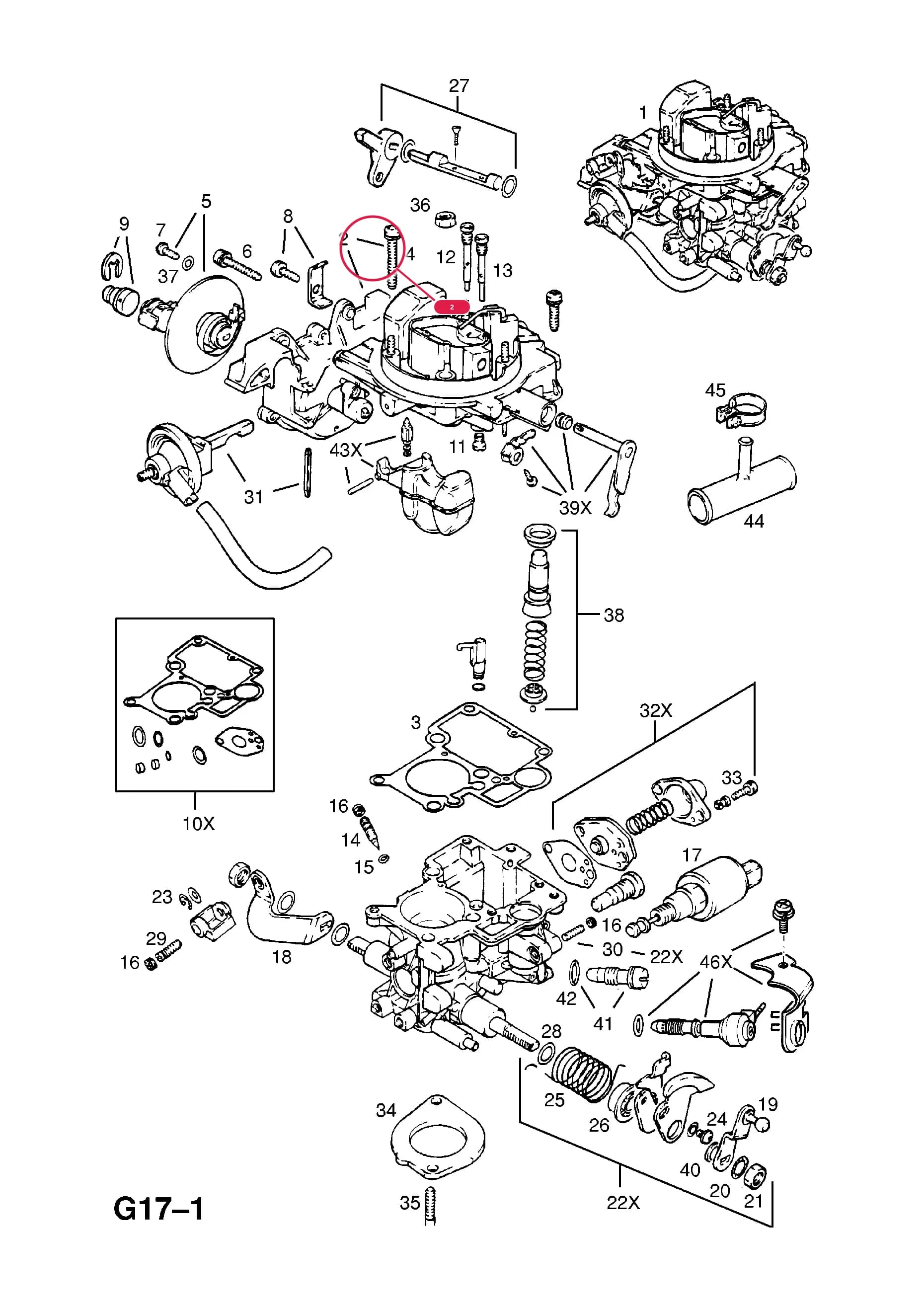 COVER,ASSY.,CARBURETTER (NLS.- NO REPLACEMENT PART) — Opel  KADETTE-E ( 1985 -  1993) — G FUEL AND EXHAUST › 43.CARBURETTER (CONTD.)