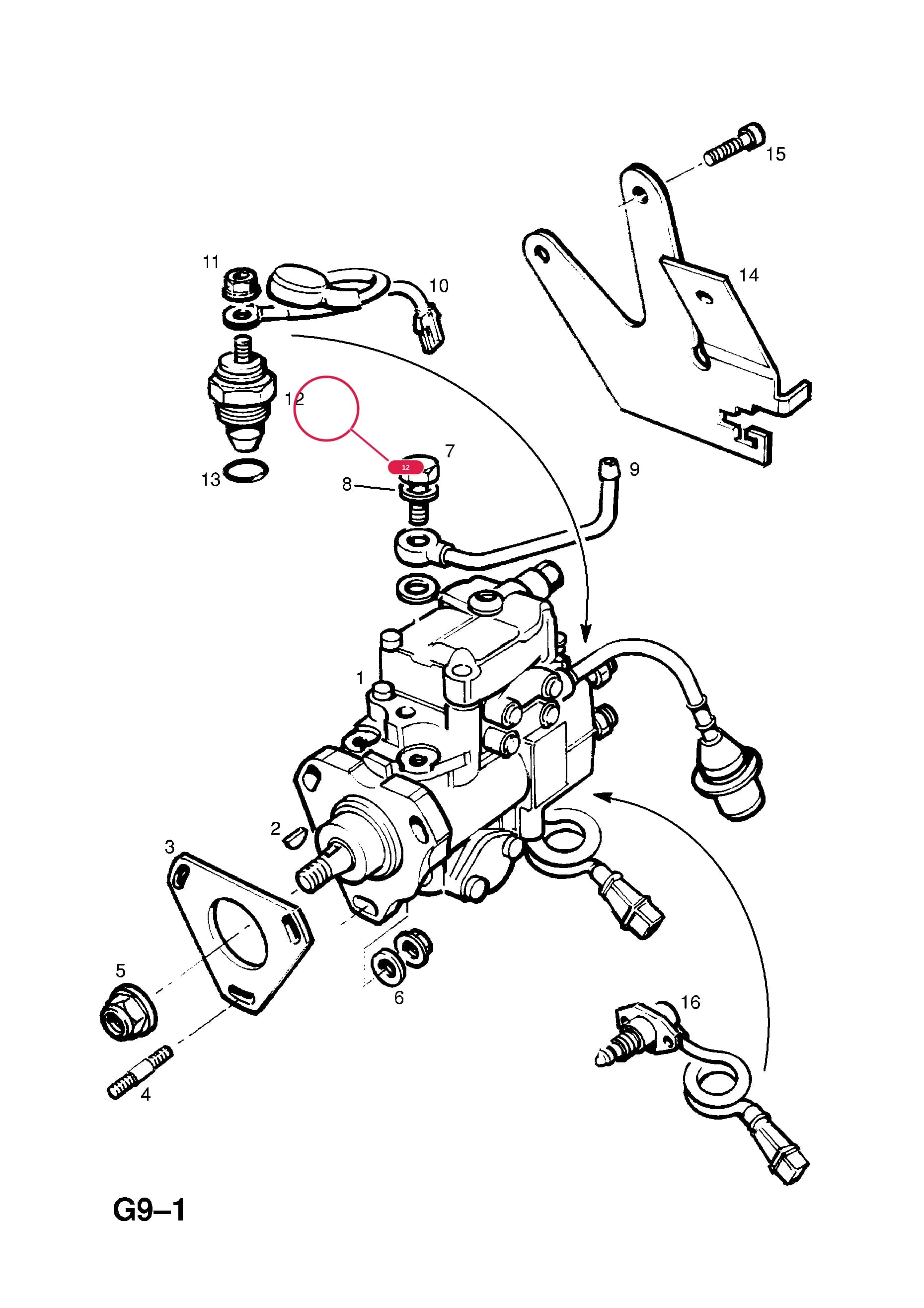 MAGNET,SHIFT,SOLENOID VALVE (NLS.- USE 9192925  8 19 485) — Opel  FRONTERA-A ( 1992 -  1998) — G FUEL AND EXHAUST › 71.FUEL INJECTION PUMP (CONTD.)