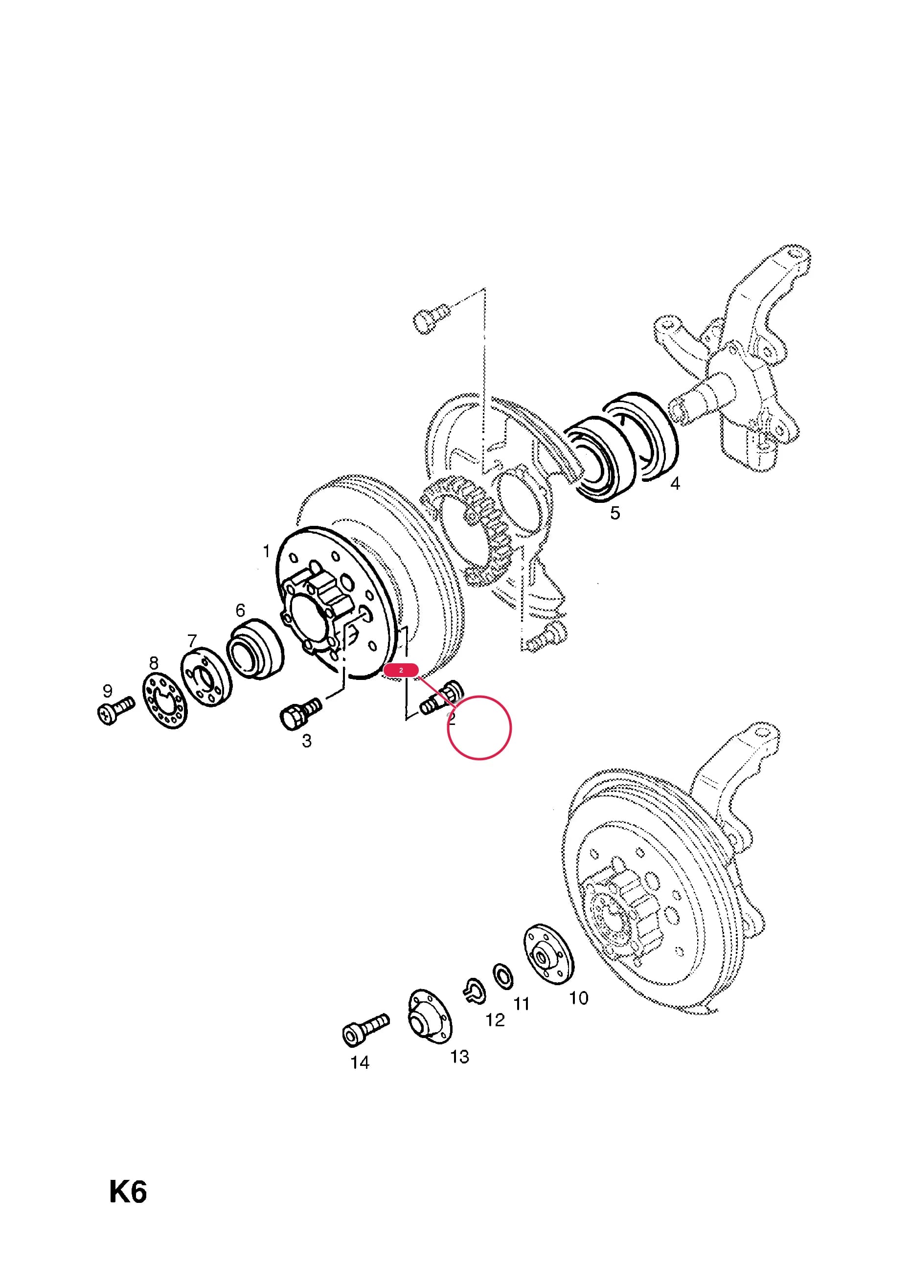 STUD,WHEELПримечание:RANGE: NO BREAKPOINT INFORMATION AVAILABLE — Opel  FRONTERA-B ( 1999 -  2004) — K FRONT AXLE AND SUSPENSION › 15.FRONT HUB