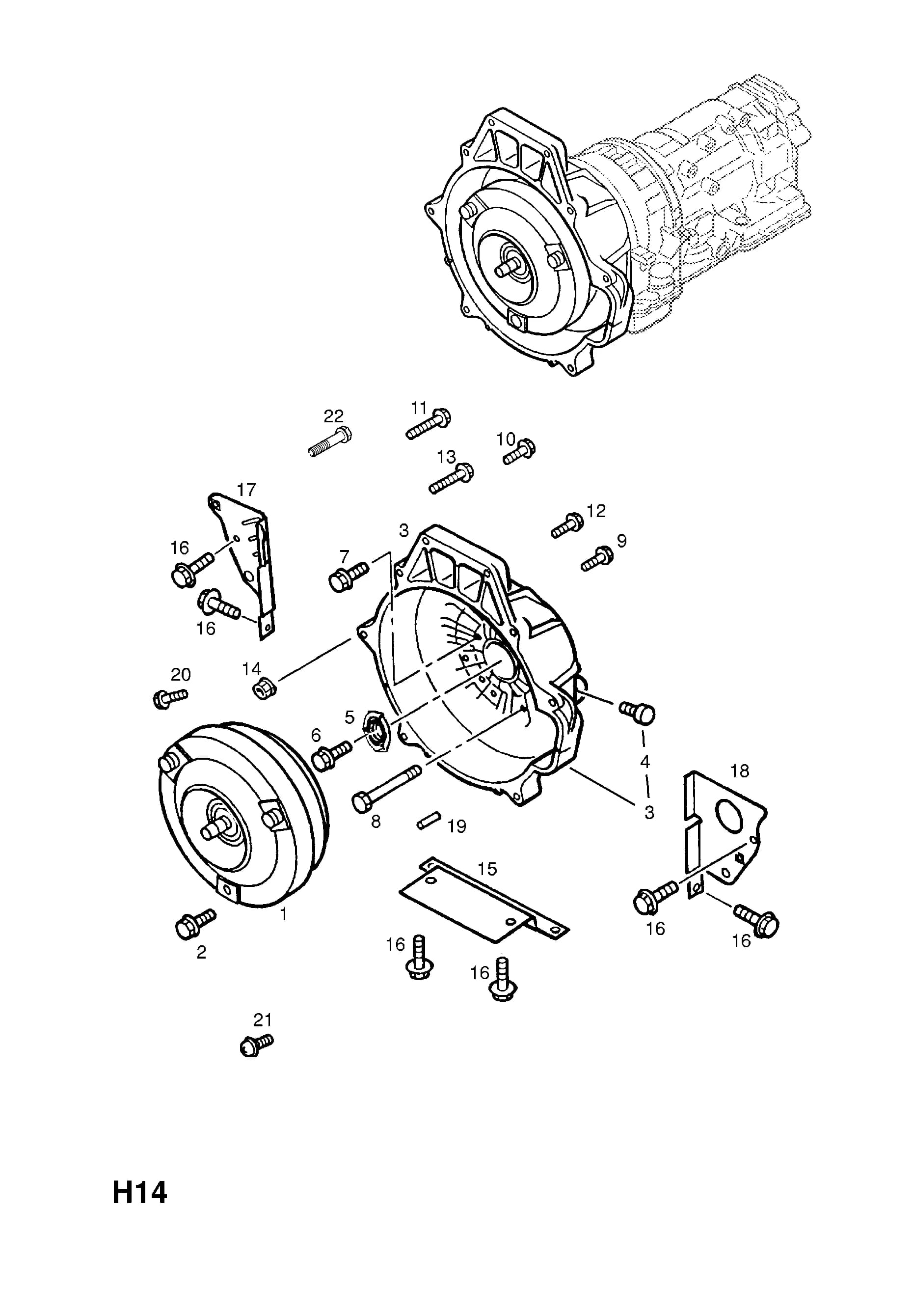 COVER,TRANSMISSION CASE,LOWER (NLS.- NO REPLACEMENT PART) — Opel  FRONTERA-B ( 1999 -  2004) — H TRANSMISSION › 3 AUTOMATIC TRANSMISSION