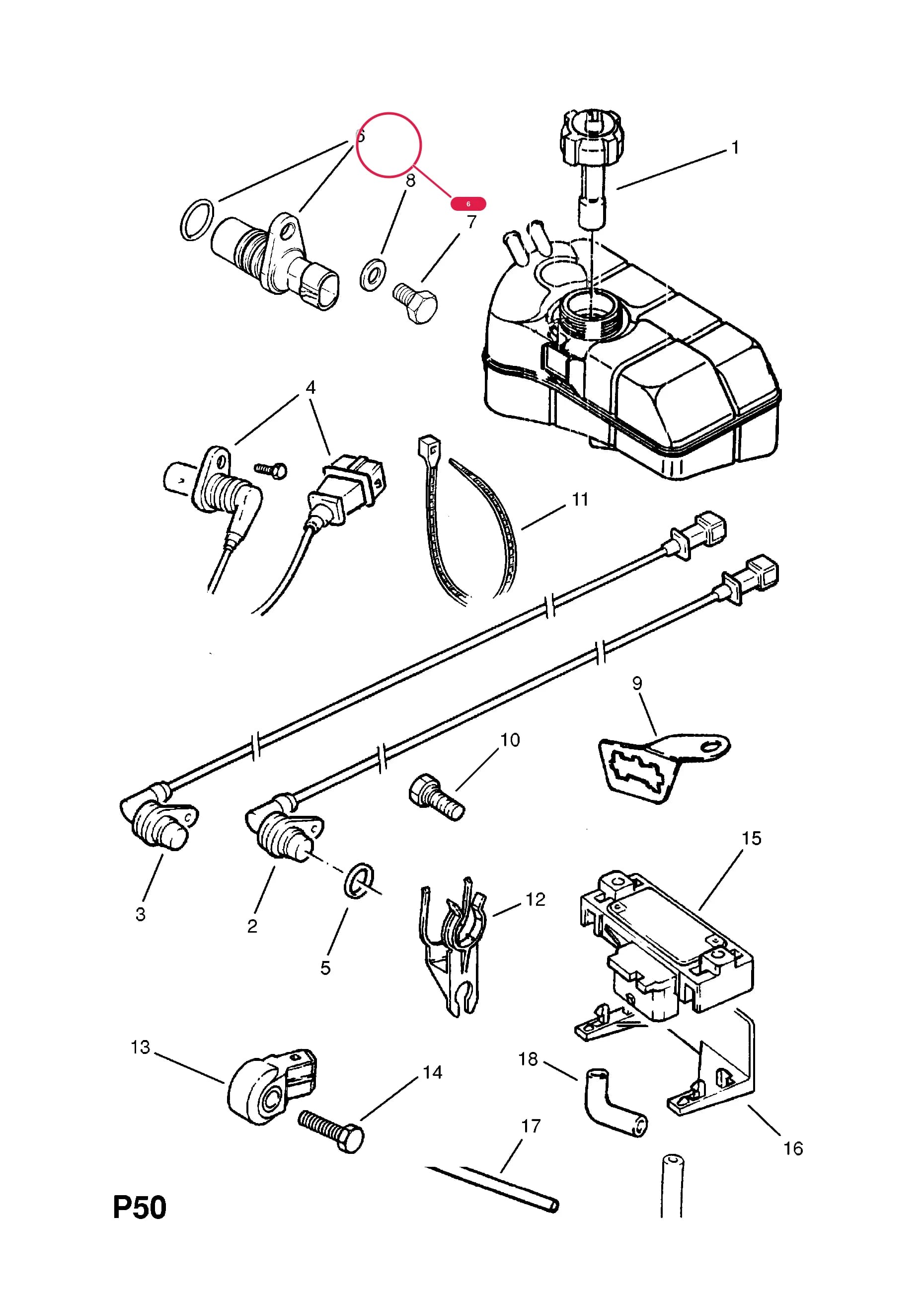 SENSOR,CRANKSHAFT REVOLUTIONS (NLS.- USE 10456295  12 38 240) — Opel  OMEGA-A ( 1987 -  1993) — P ELECTRICAL › 1 ENGINE AND COOLING