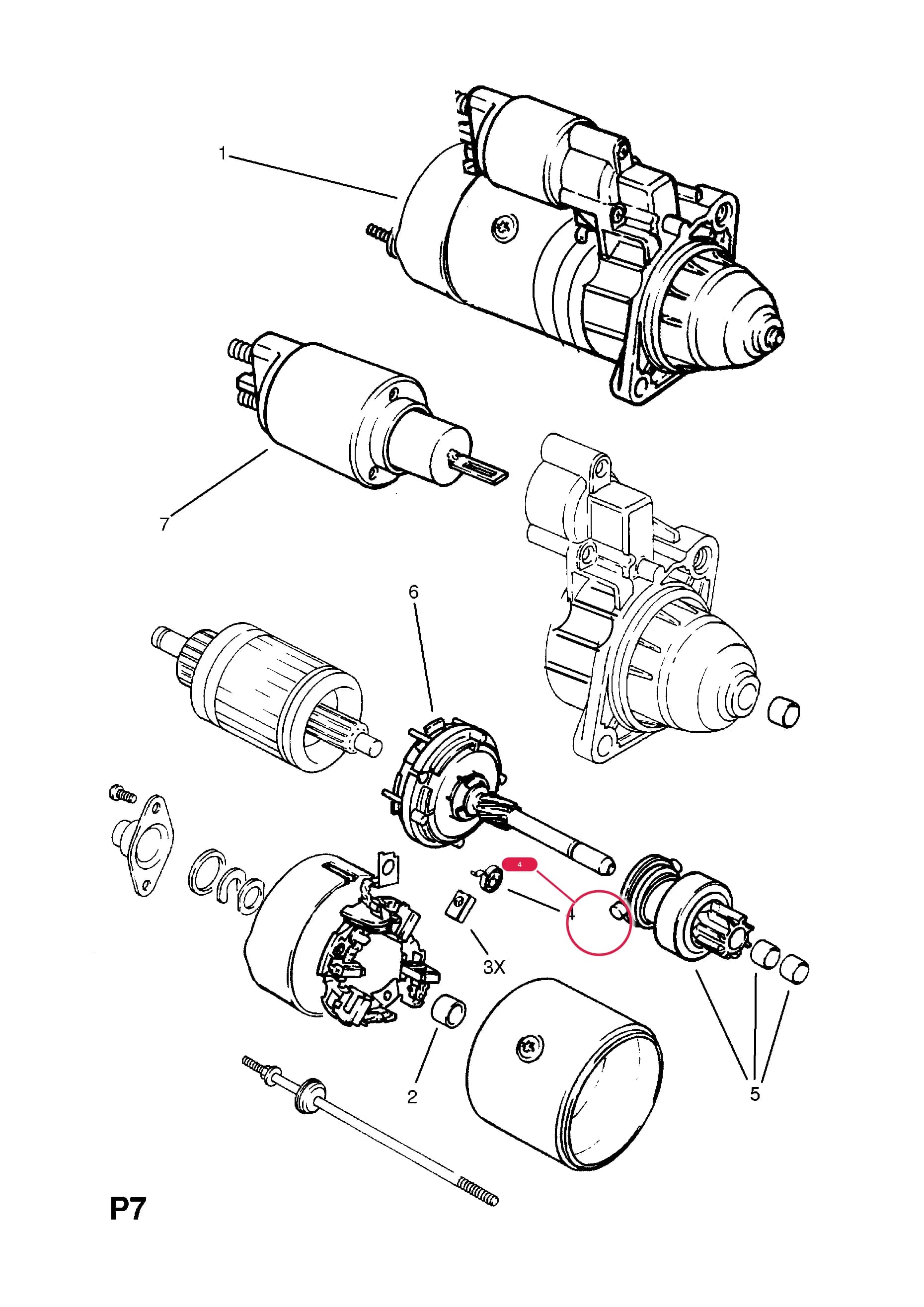 -SPRING,BRUSH (NLS.- NO REPLACEMENT PART) — Opel  OMEGA-A ( 1987 -  1993) — P ELECTRICAL › 1 ENGINE AND COOLING