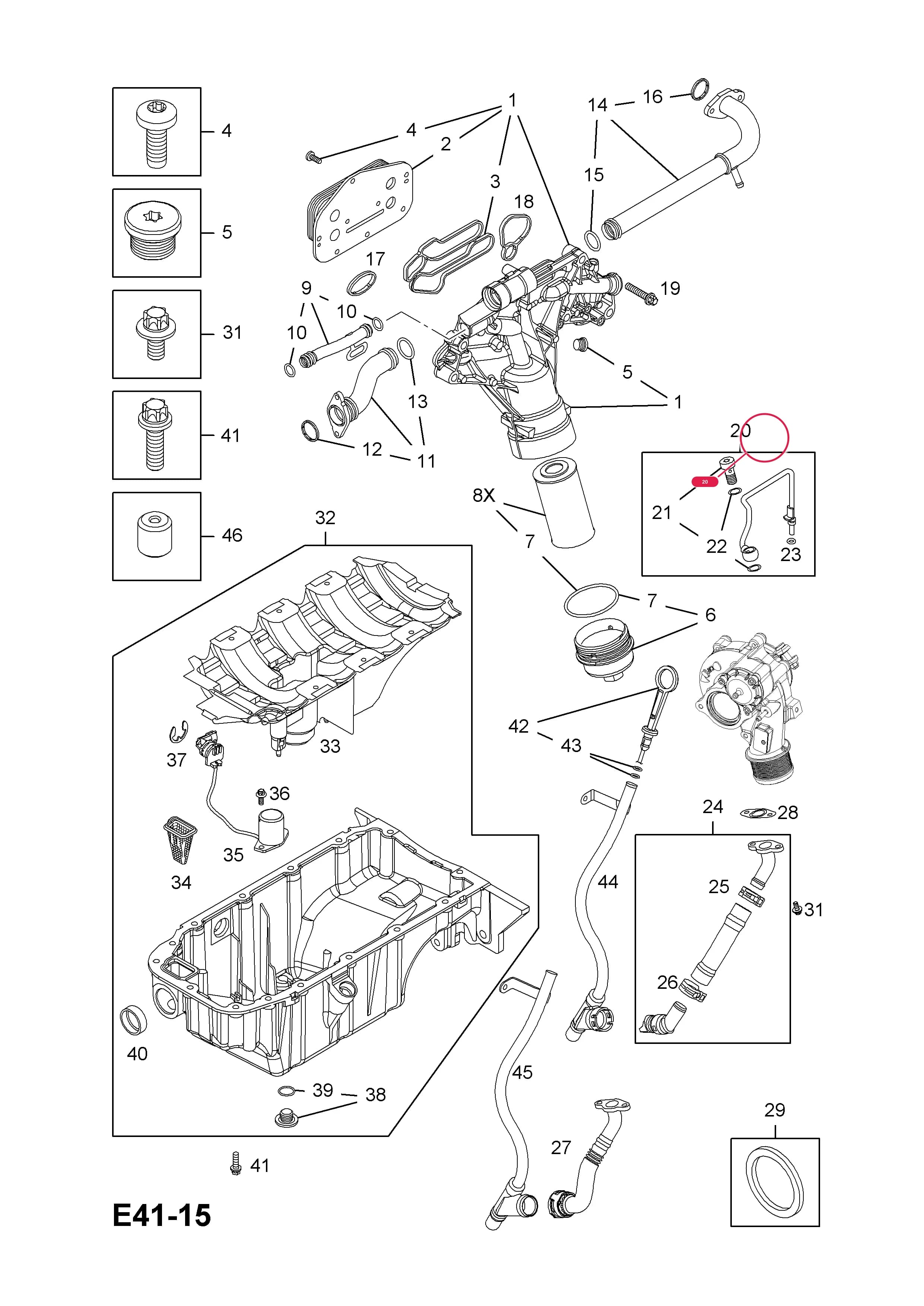PIPE,ASSY.,OIL,TURBOCHARGER FEED — Opel  MERIVA-A ( 2003 -  2010) — E ENGINE AND CLUTCH › 5 Z16LET[LLU] PETROL ENGINE