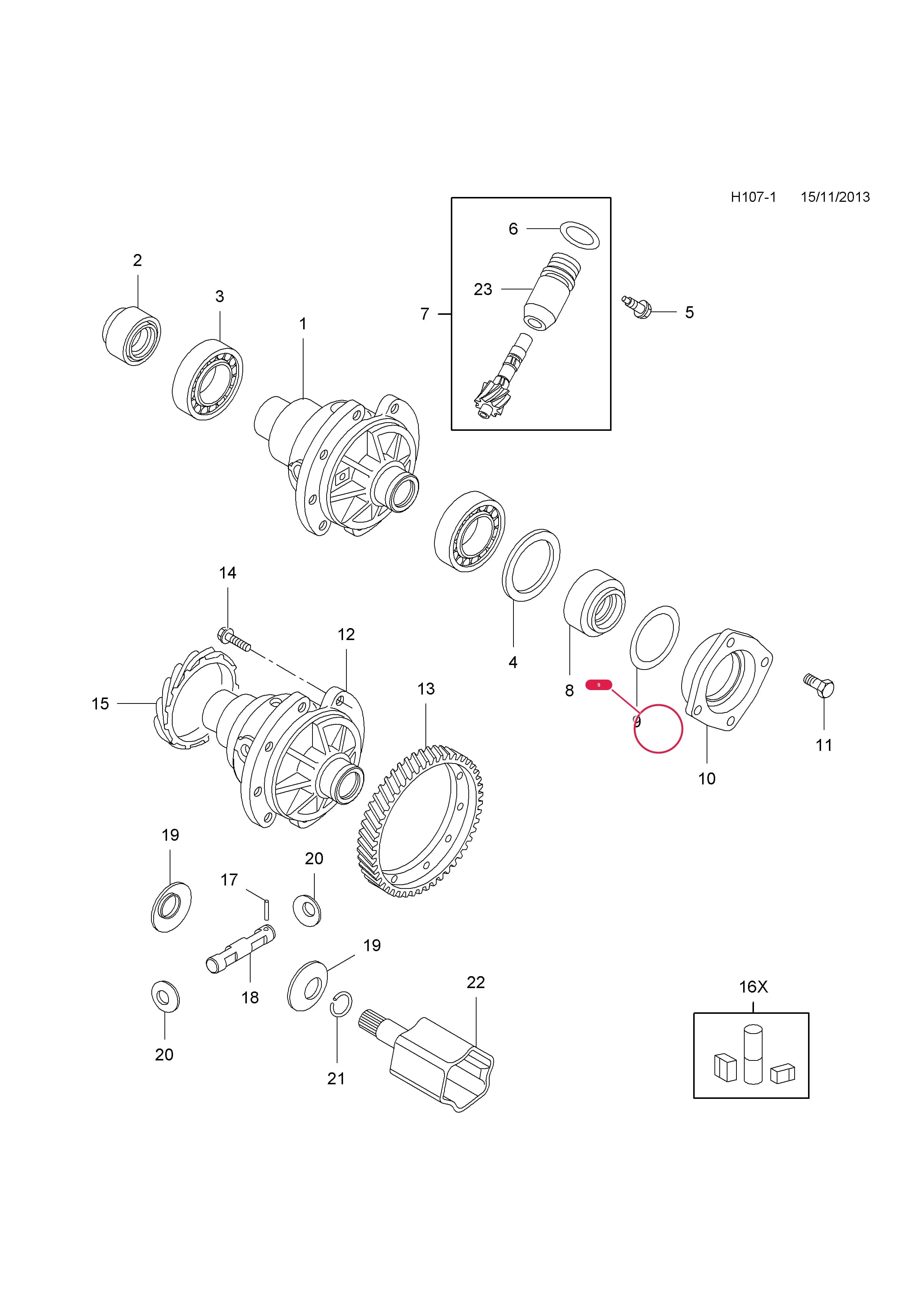 GASKET,HOUSING,LH — Opel  COMBO-D ( 2012 - ) — H TRANSMISSION › 1 5 SPEED MANUAL TRANSMISSION