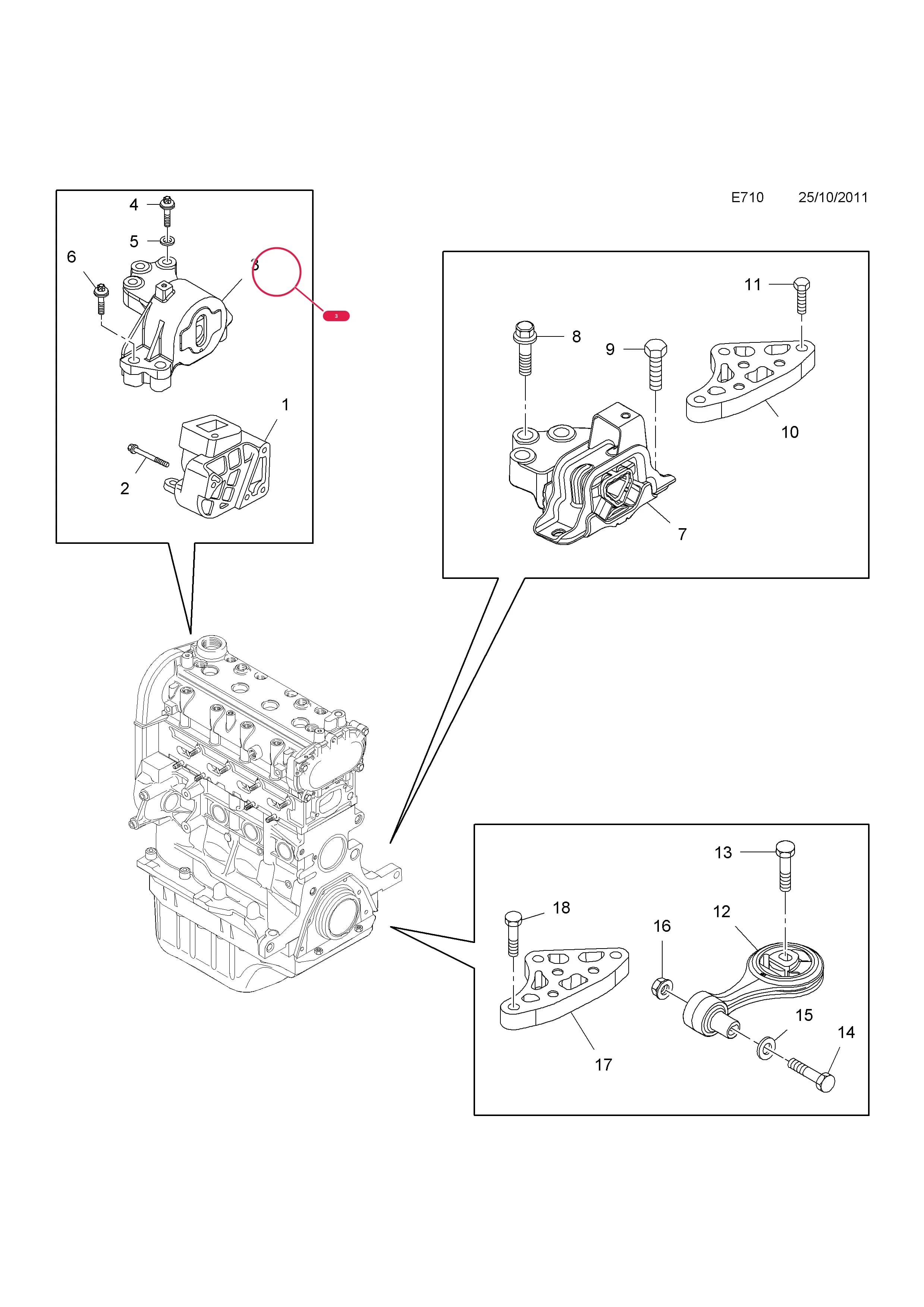 BLOCK,DAMPER — Opel  COMBO-D ( 2012 - ) — E ENGINE AND CLUTCH › 8 A14FC[LJD] NATURAL GAS ENGINE