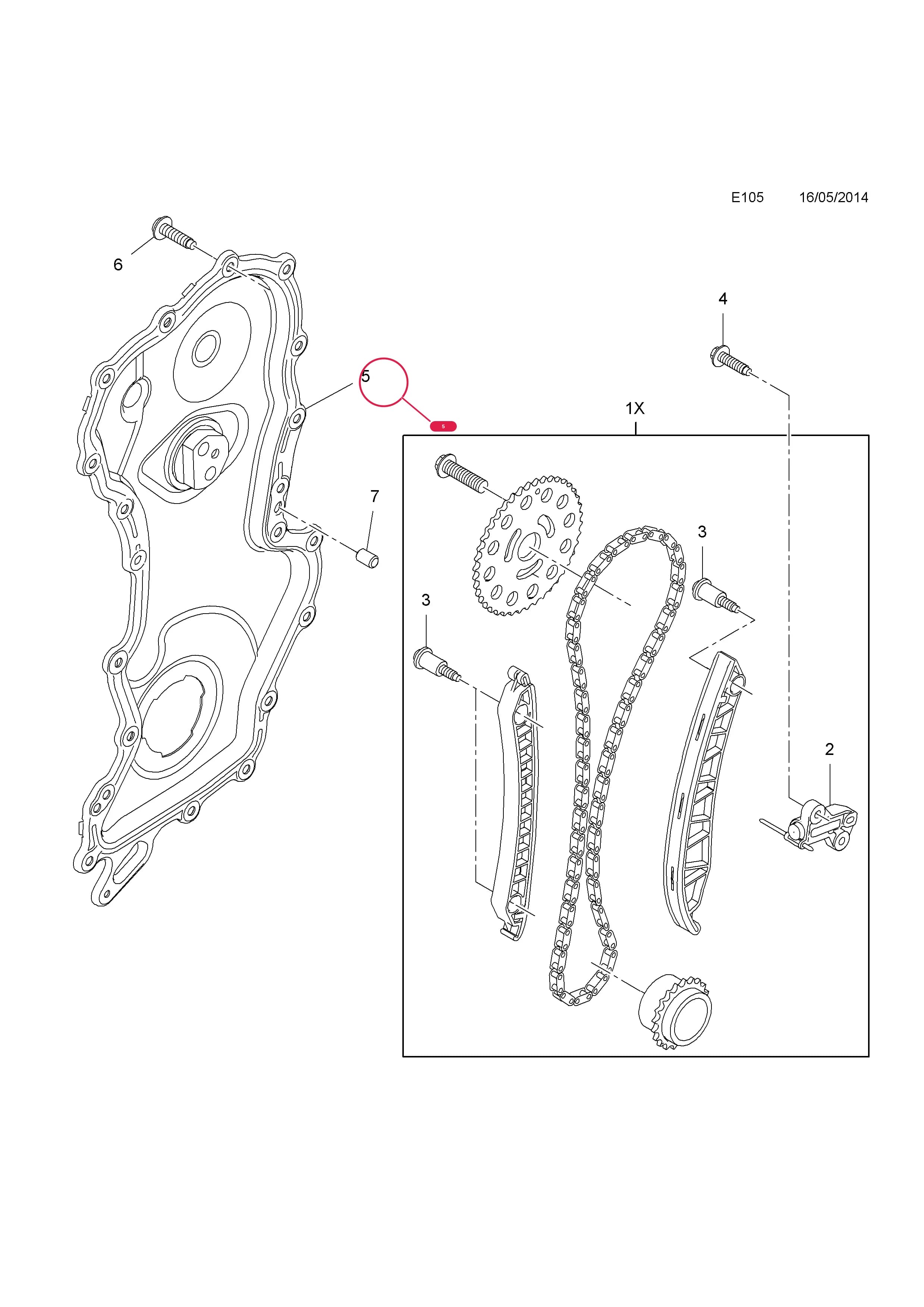 COVER,FRONT,ENGINE TIMING — Opel  VIVARO-B ( 2015 - ) — E ENGINE AND CLUTCH › 1 16D - R9M-MA,MB,MC,MD,ME,MG,MH,MJ,MK