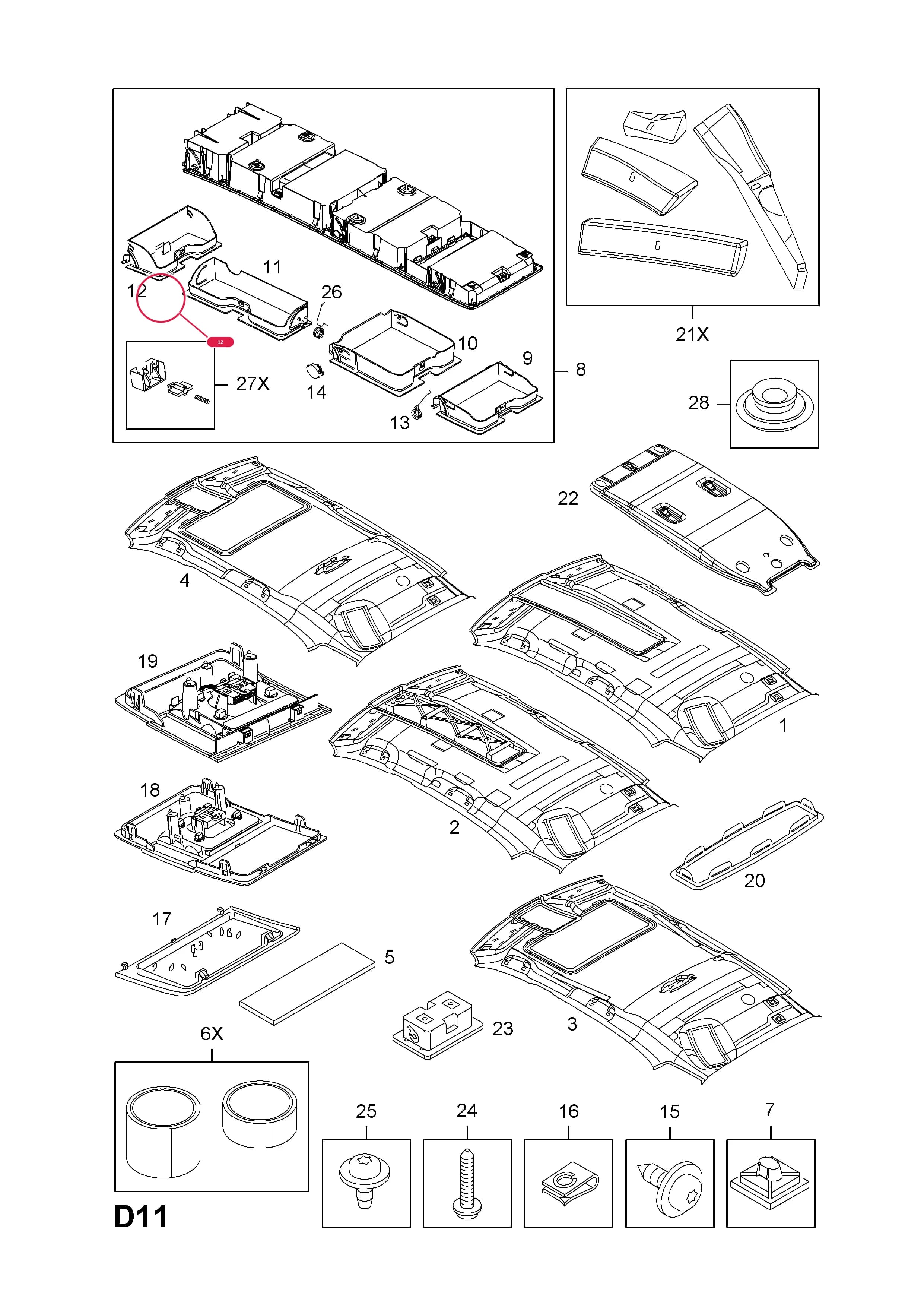 -DOOR,SHELF,HEADLINING,REAR,GREY  (PRODUCTION NO. 24466757)Примечание:NOT USED WITH ELECTRIC SUN ROOF — Opel  SIGNUM ( 2003 -  2008) — D BODY INTERIOR TRIM › 5 ROOF AND REAR SHELF TRIM