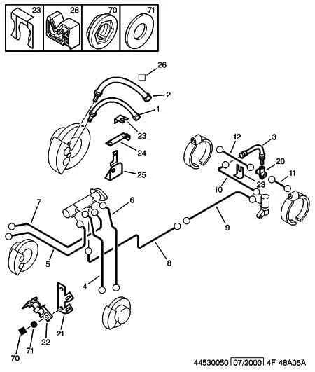 mechanical — pipes › STANDARD BRAKE PIPING