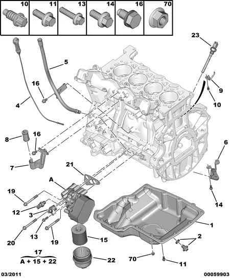 ENGINE OIL SUMP, Replaced by 96756623 80 — mechanical — lubrication › ENGINE OIL SUMP FILTER PROBE