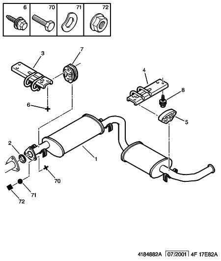 mechanical — exhaust › INTERMEDIATE AND REAR EXHAUST