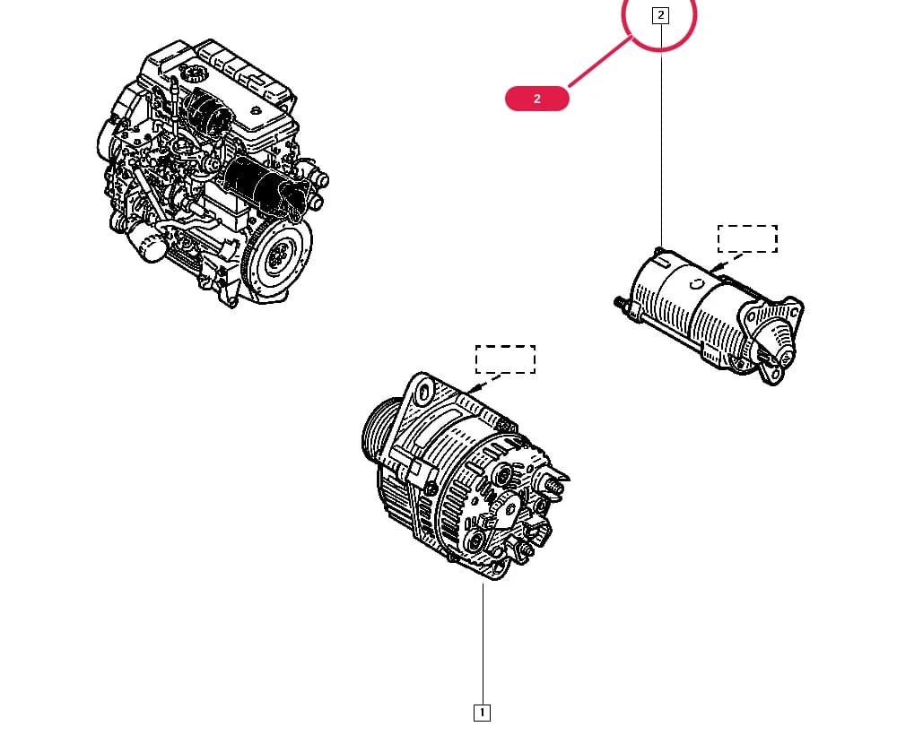 FH0E — Manual › 16 Starting - Charging / Alternator - Starter motor