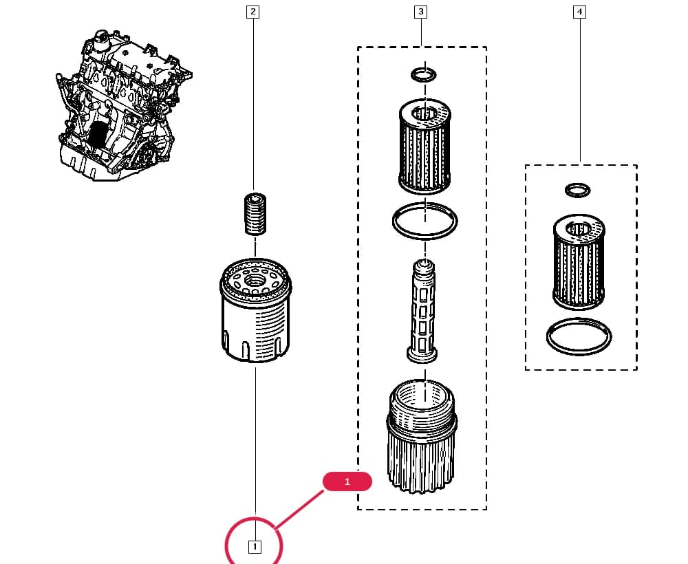 557K — Manual › 10 Engine / Oil filter