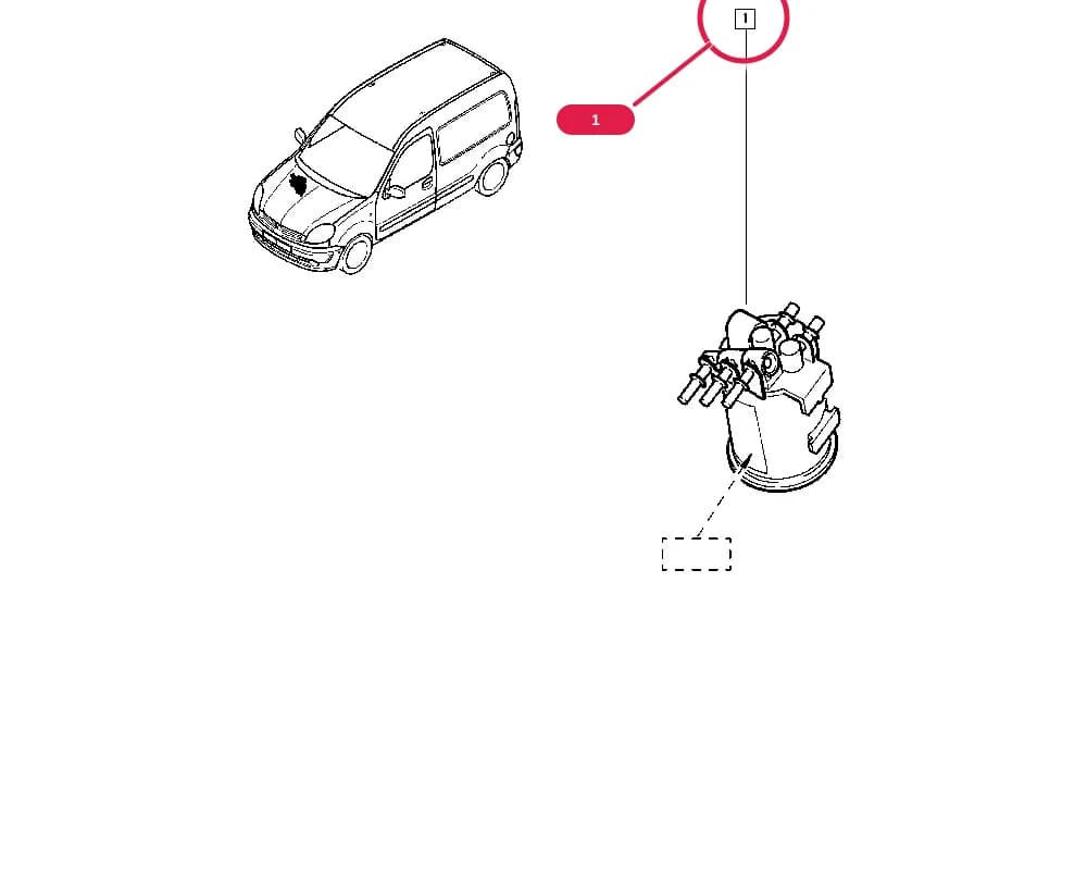 Marking. = FC500 or Marking. = PURFLUX — FC0V — Manual › 13 Fuel supply / Diesel injection