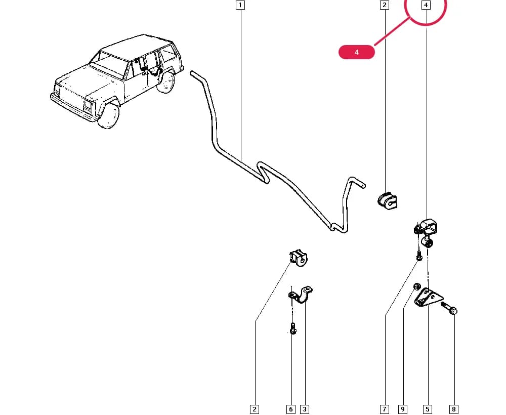 BL78 — Manual › 34 Rear non-bearing elements / Stabilizing bar