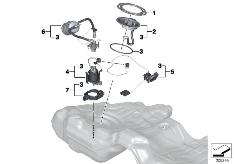 USA — 16 Fuel Supply › 16_0792 Fuel filter/pump/fuel level sensor
