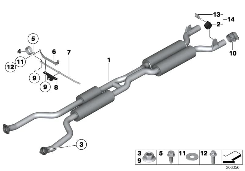 ECE — 18 Exhaust system › 18_0492 FRONT SILENCER