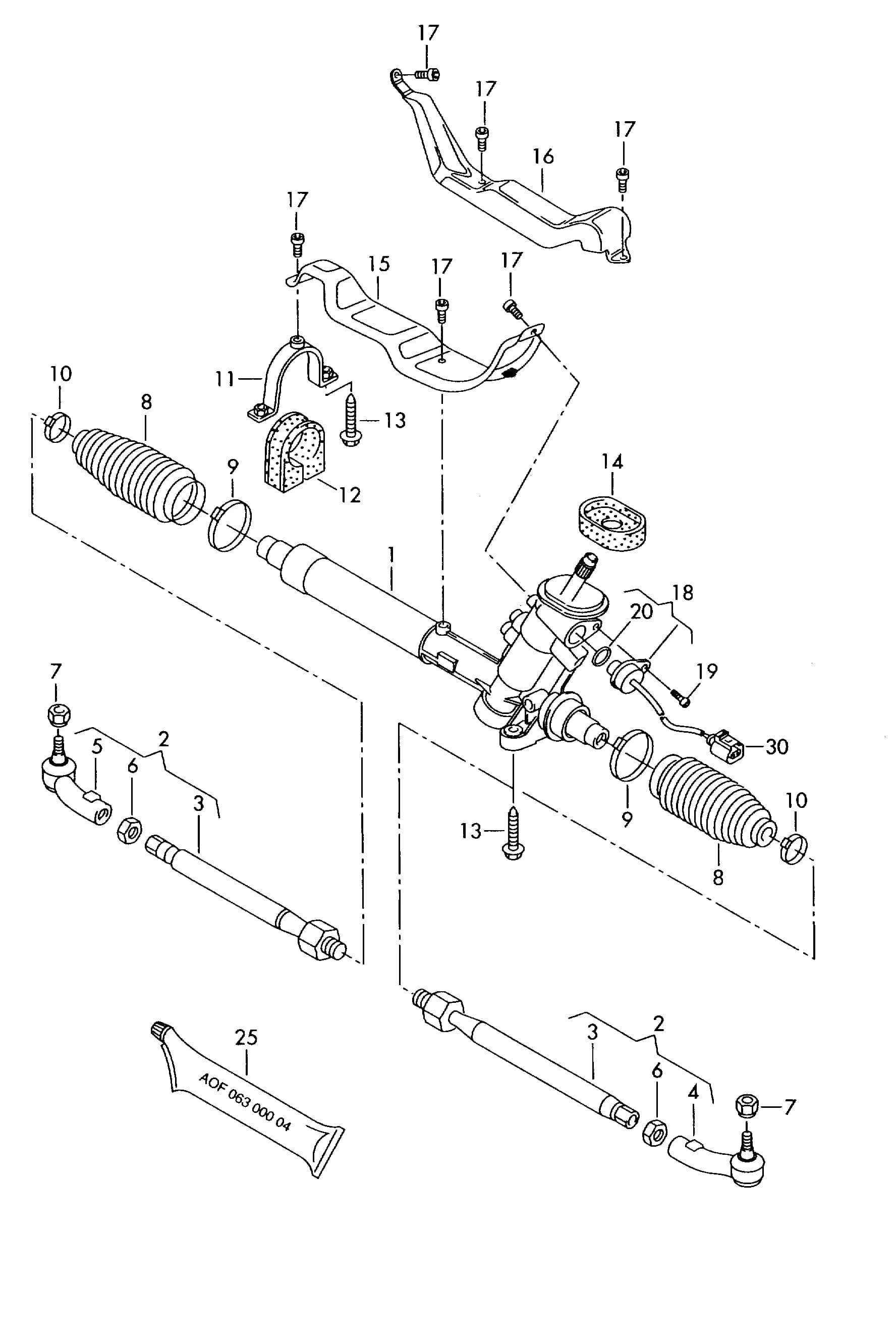 track rod           discont. / replace:6Q0 423 810 C6Q0 423 811 CN 102 187 08 — 2009 — Front axle, steering › 42343