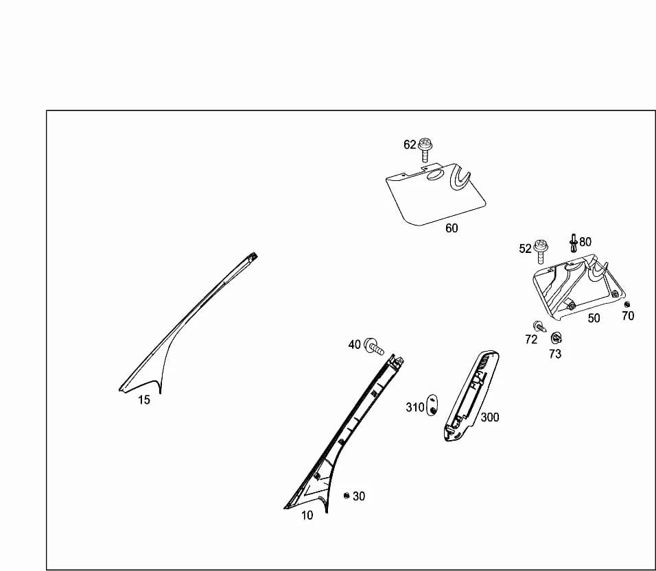 451.400 — 69 PANELLING AND LINING › 015 ROOF ATTACHMENT PARTS,DOOR EDGE GUARD SECTIONS,PANELLING