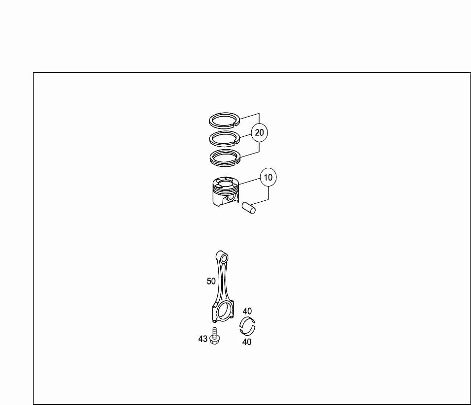 132.910 — 03 PARTS OF UNIT POWER PLANT › 030 CONROD AND PISTON