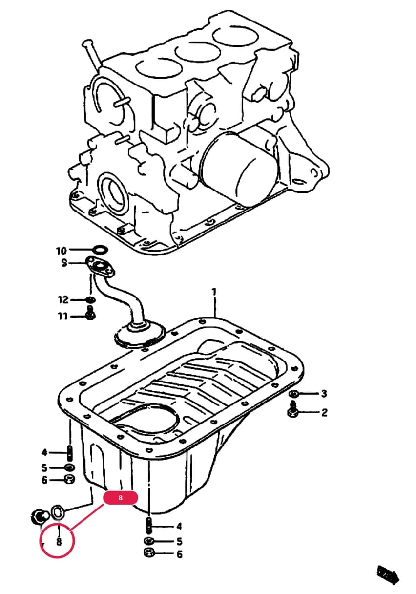 SB308 (E01) — Engine › 4 - OIL PAN