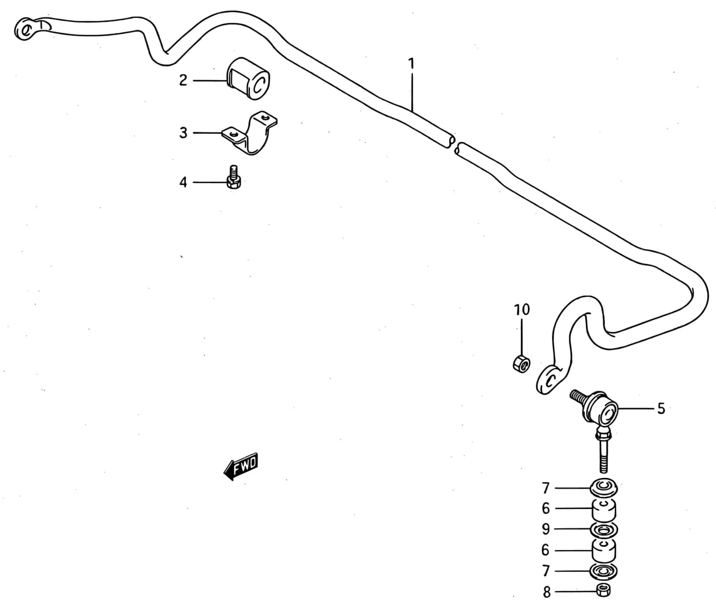 SF413 (E01) — Suspension › 168 - FRONT STABILIZER