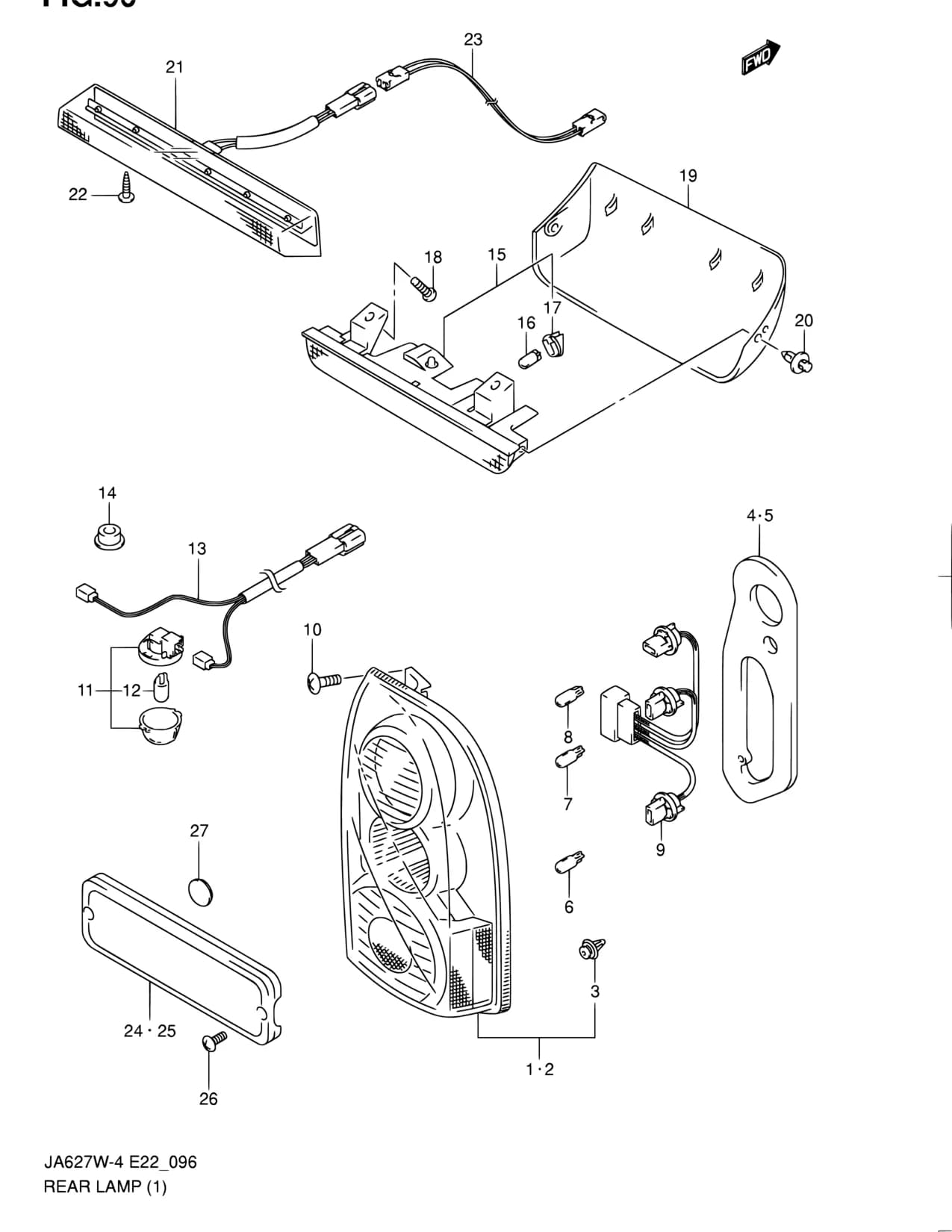 JA420WD-4 — Electrical › 96 - REAR LAMP (E01,E10,E11,E37,E38,E43,E93,E97)