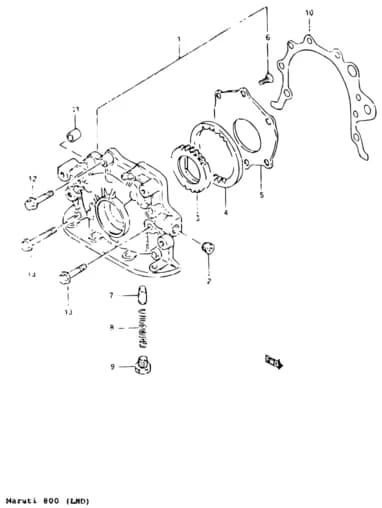 MARUTI 800 — Lubrication › 15 - OIL PUMP