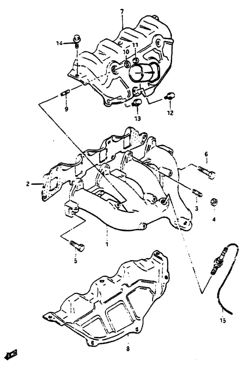 SE413 — Exhaust › 12 - EXHAUST MANIFOLD