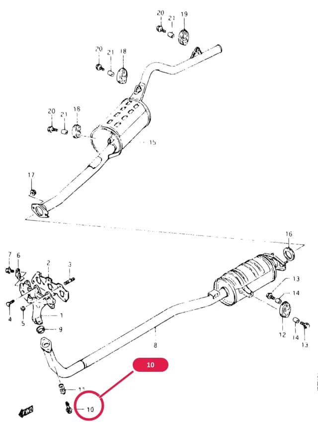 SB308-2 (E01) — Exhaust › 15 - MUFFLER