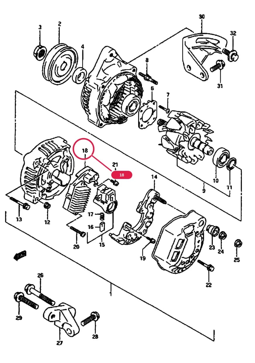 SD306 — Engine › 61 - GENERATOR