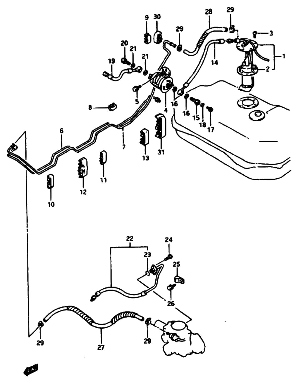 C,V:2DR,<-15100-61A00 — SE416 (E03,E33:MY 1989) — Fuel › 28 - FUEL PUMP