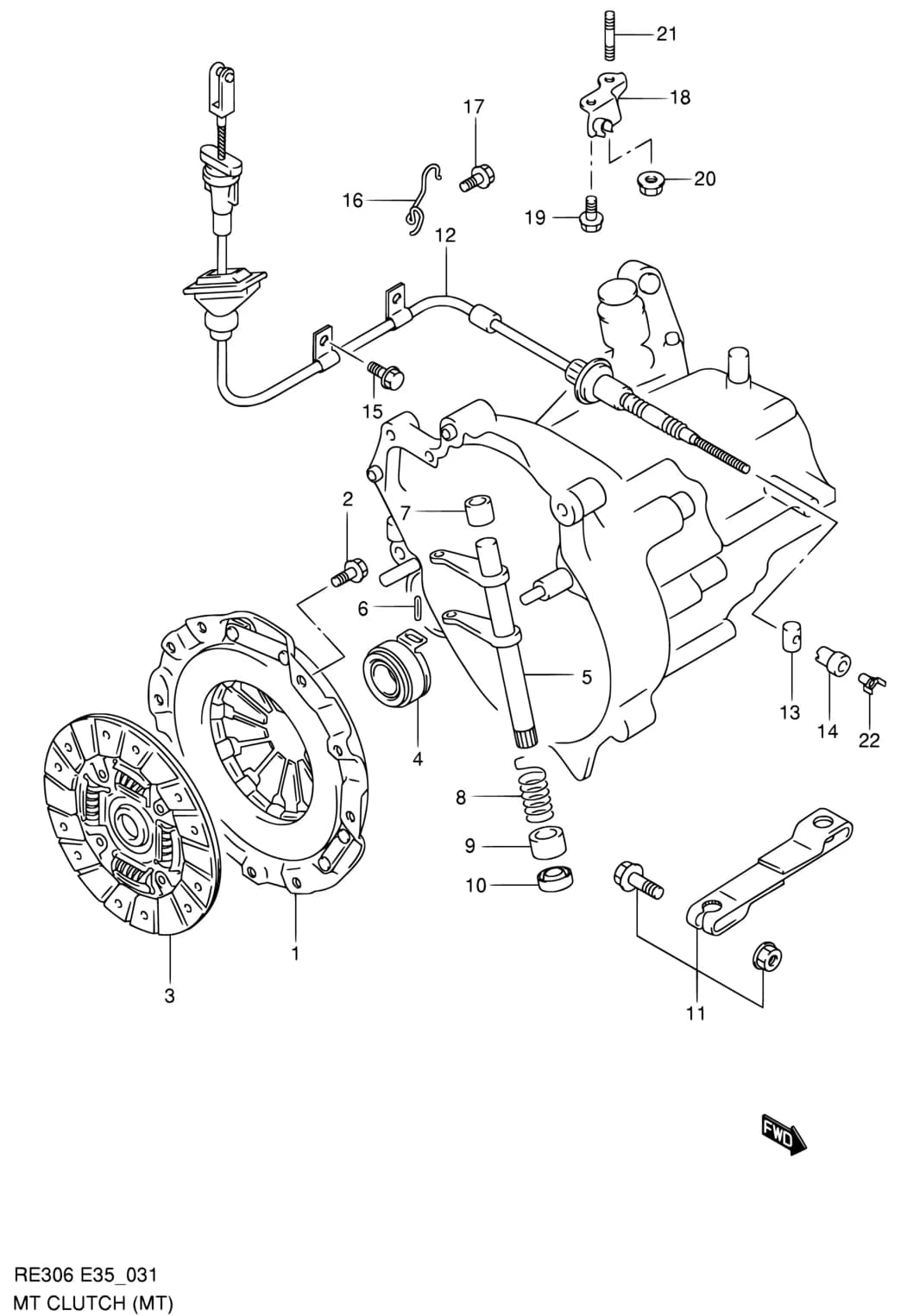RE306 — Transmission › 31 - MT CLUTCH (MT)
