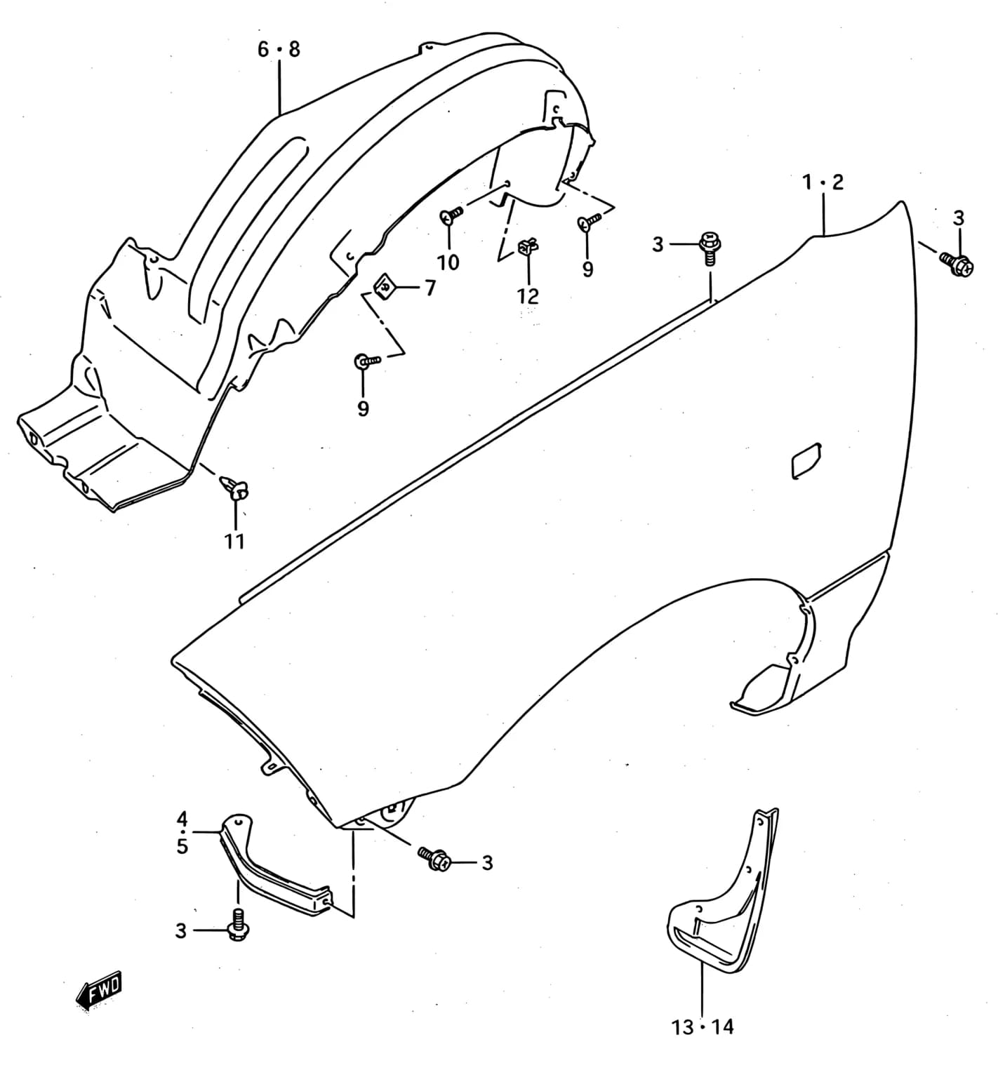 SF413 (E01) — Body › 229 - FRONT FENDER