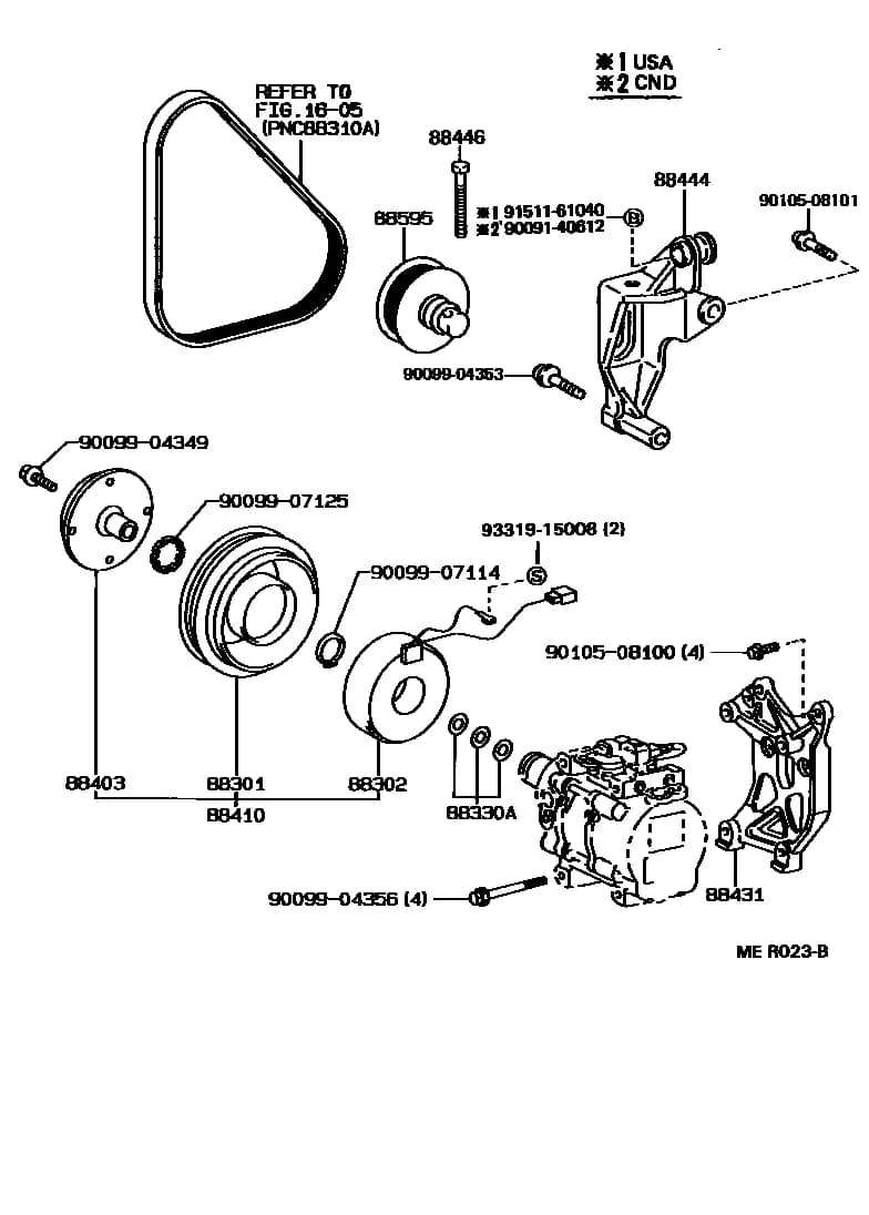 TERCEL 141440 — EL42L-AEMREK › 87-19 HEATING & AIR CONDITIONING - COMPRESSOR