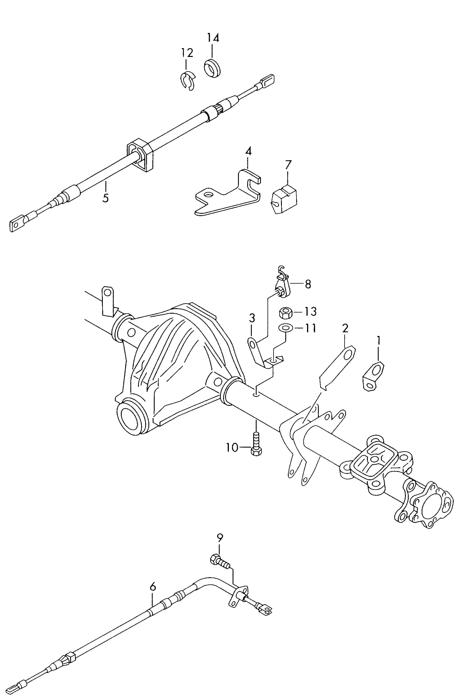 brake cable    for models with wheelbase:3000MM — 2007 — Wheels, brakes › 60980
