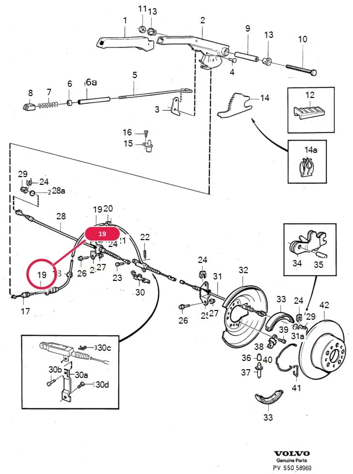 55 Parking brake — Subgroups of category: "Parking brake" › parking brake  1988-