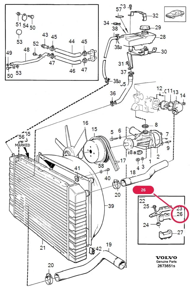 26 Cooling system — Subgroups of category: "Cooling system" › cooling system  B230F