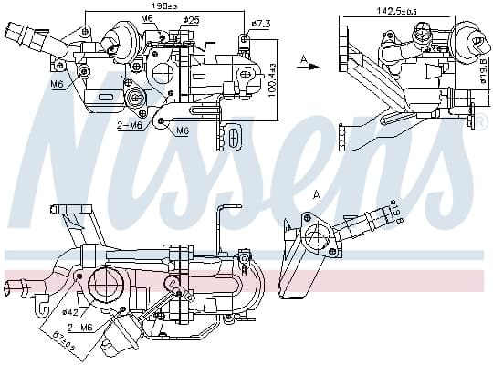 Radiatore EGR — NISSENS 989273