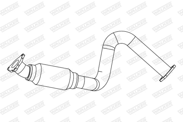 Tubo gas scarico — WALKER 10886