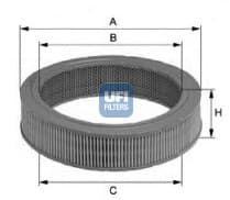Filtro aria — UFI 27.740.00