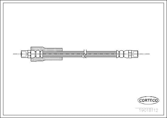 Tubo flessibile freno — CORTECO 19018112